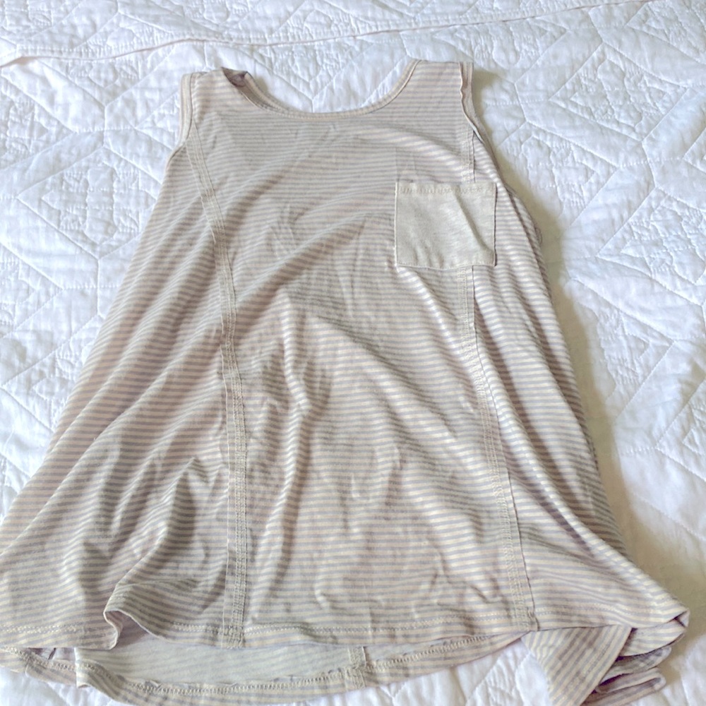 Striped tank top (white/blue) size small